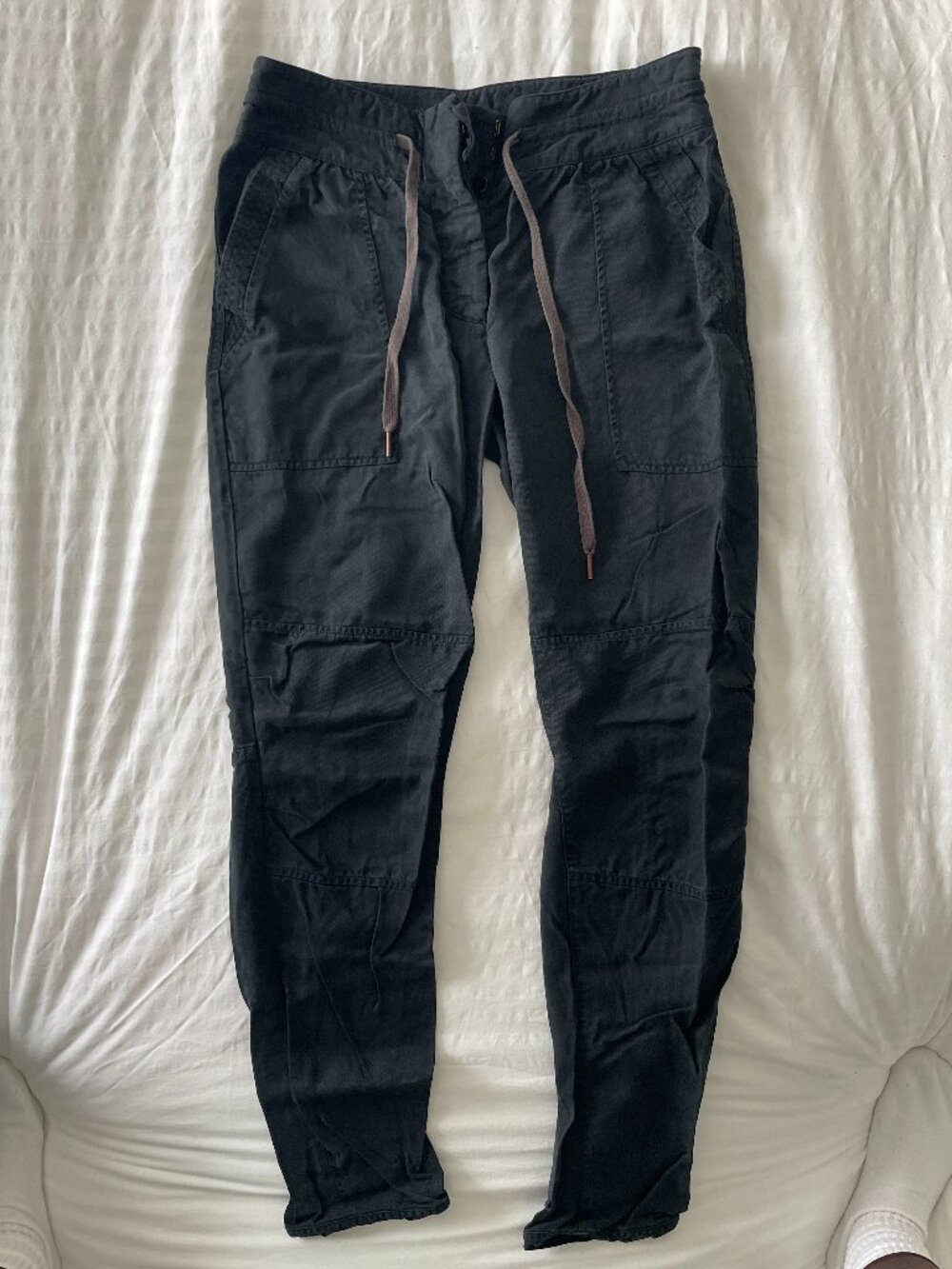Wilfred Tapered Draw String Black Pants Size 2